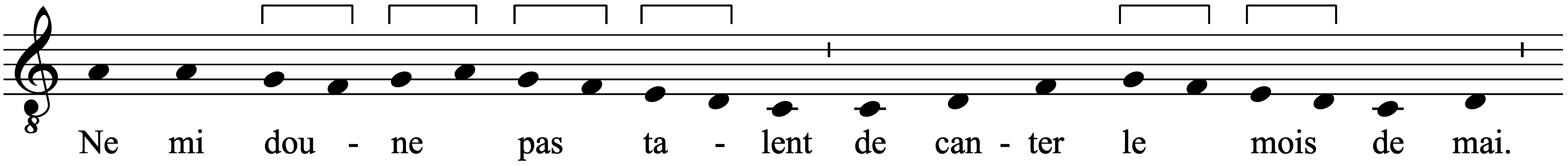 Work musical notation